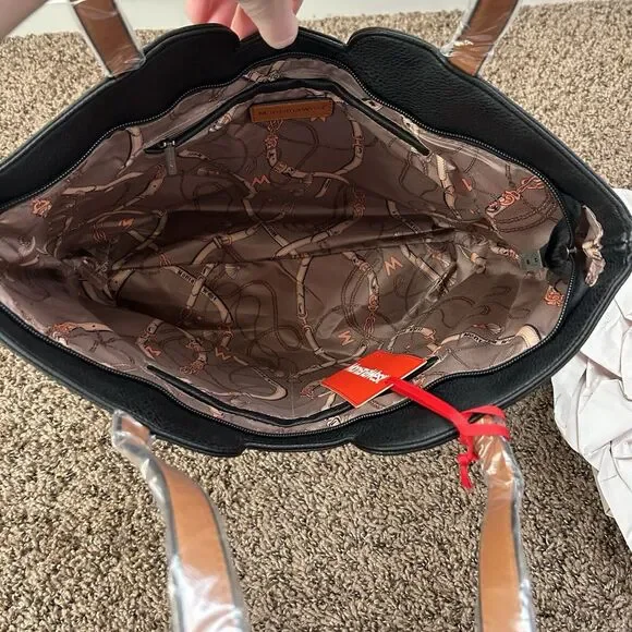 Montana West Black and Brown Shoulder Bag - Picture 7 of 14